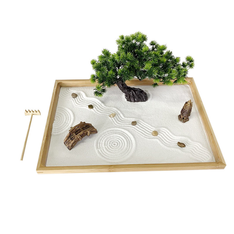Bonsai Tree Zen Garden - Japanese Zen Garden for Desk With