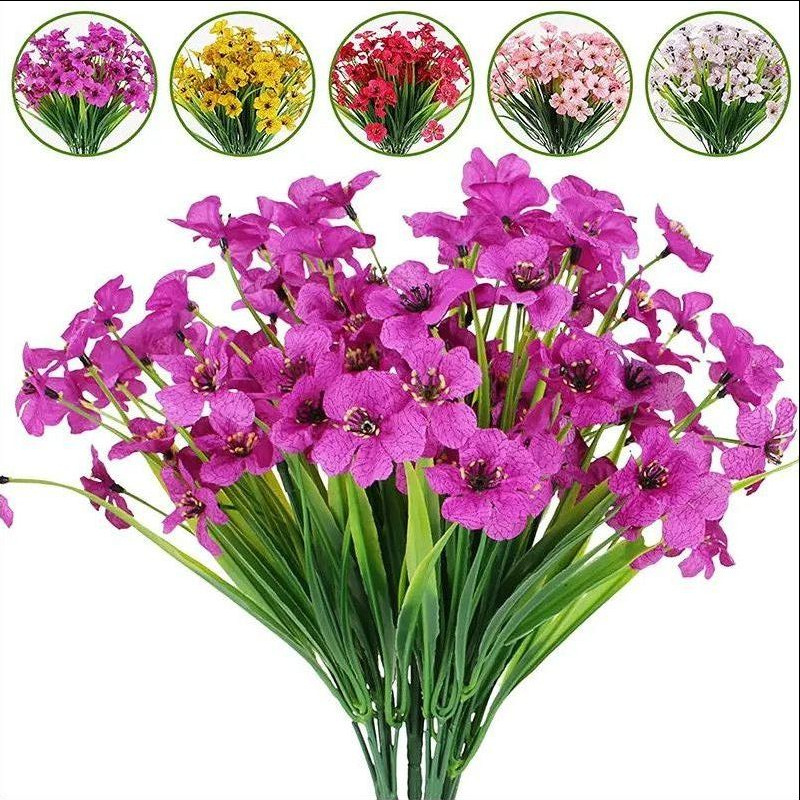 Bonsai Garden For Home - 1/2Pcs Artificial Flowers Bouquet 32CM Fake