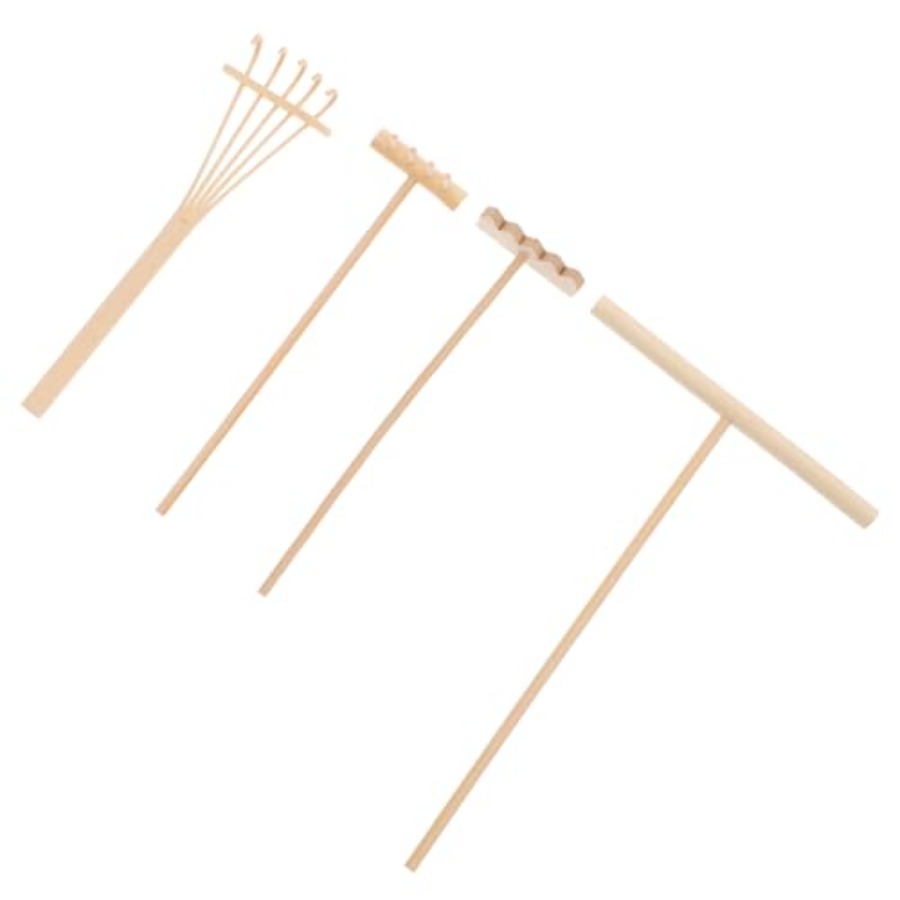 Bamboo Mini Rake Set 4 Pcs for - Bonsai Zen Garden Set 评论和价格