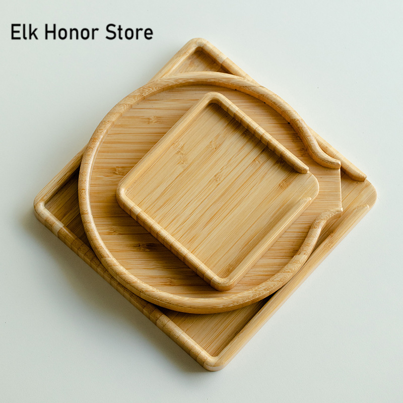 Chinese Bamboo Food Tray Puer  - Bonsai Garden For Home 评论和价格