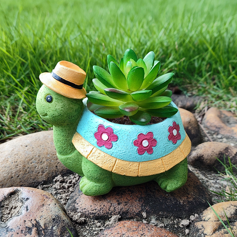 Cartoon Turtle Succulent Flowe - Bonsai Tree Zen Garden 评论和价格