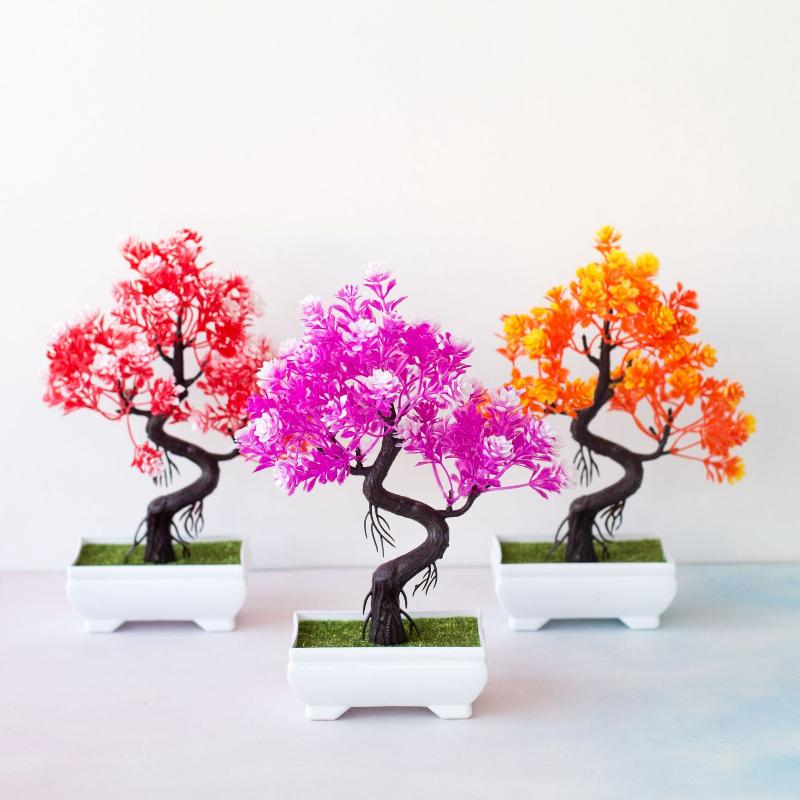 [MOA]Small Tree Pot Fake Plant - Bonsai Tree Zen Garden 评论和价格