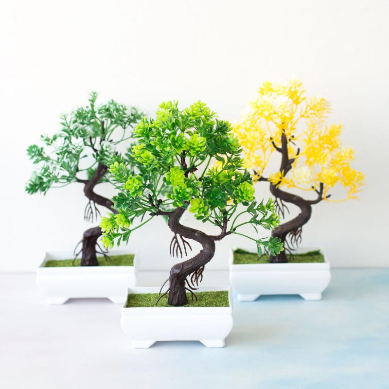 [MOA]Small Tree Pot Fake Plant - Bonsai Tree Zen Garden 评论和价格