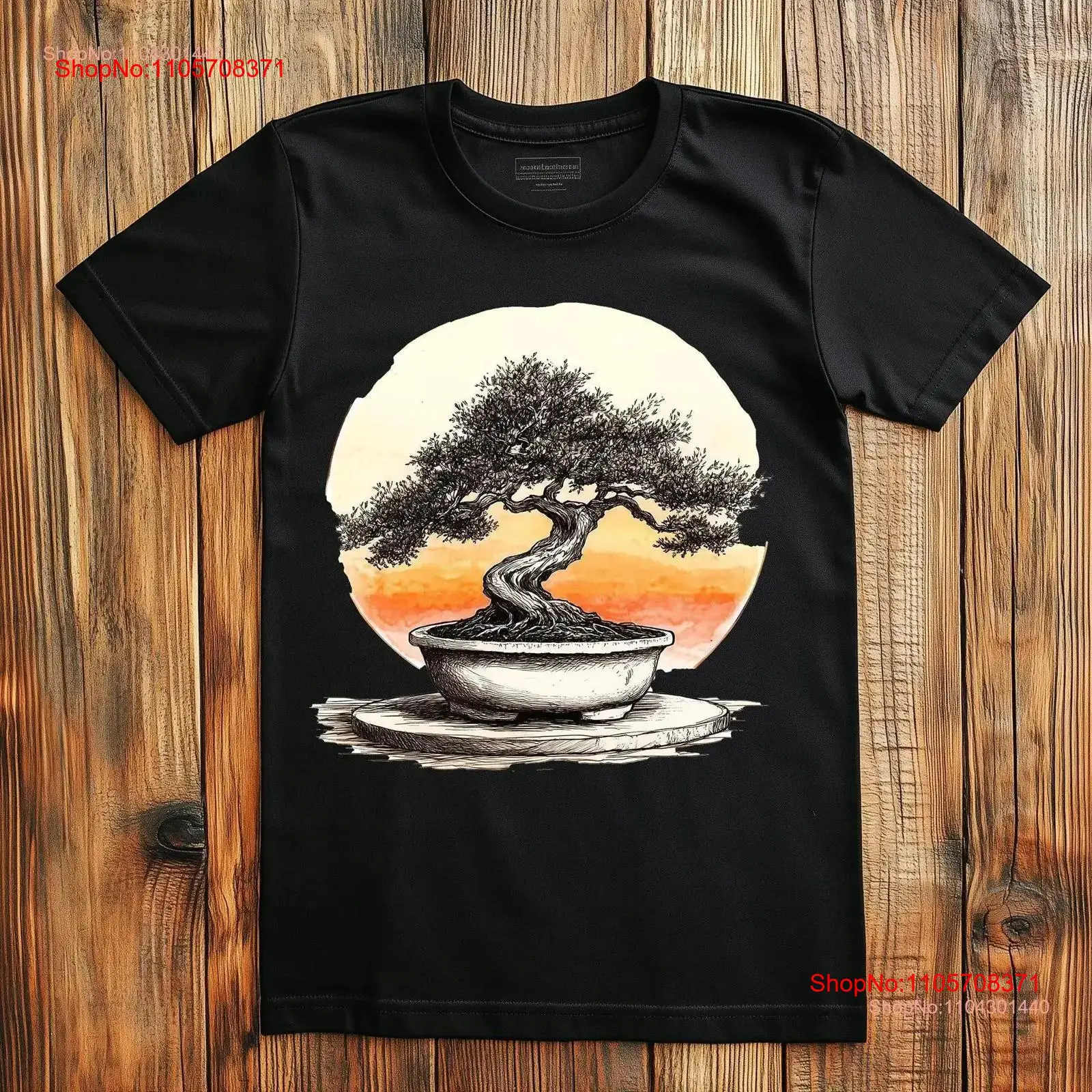 Japanese Bonsai Tree T Shirt Z - Bonsai Tree Zen Garden 评论和价格